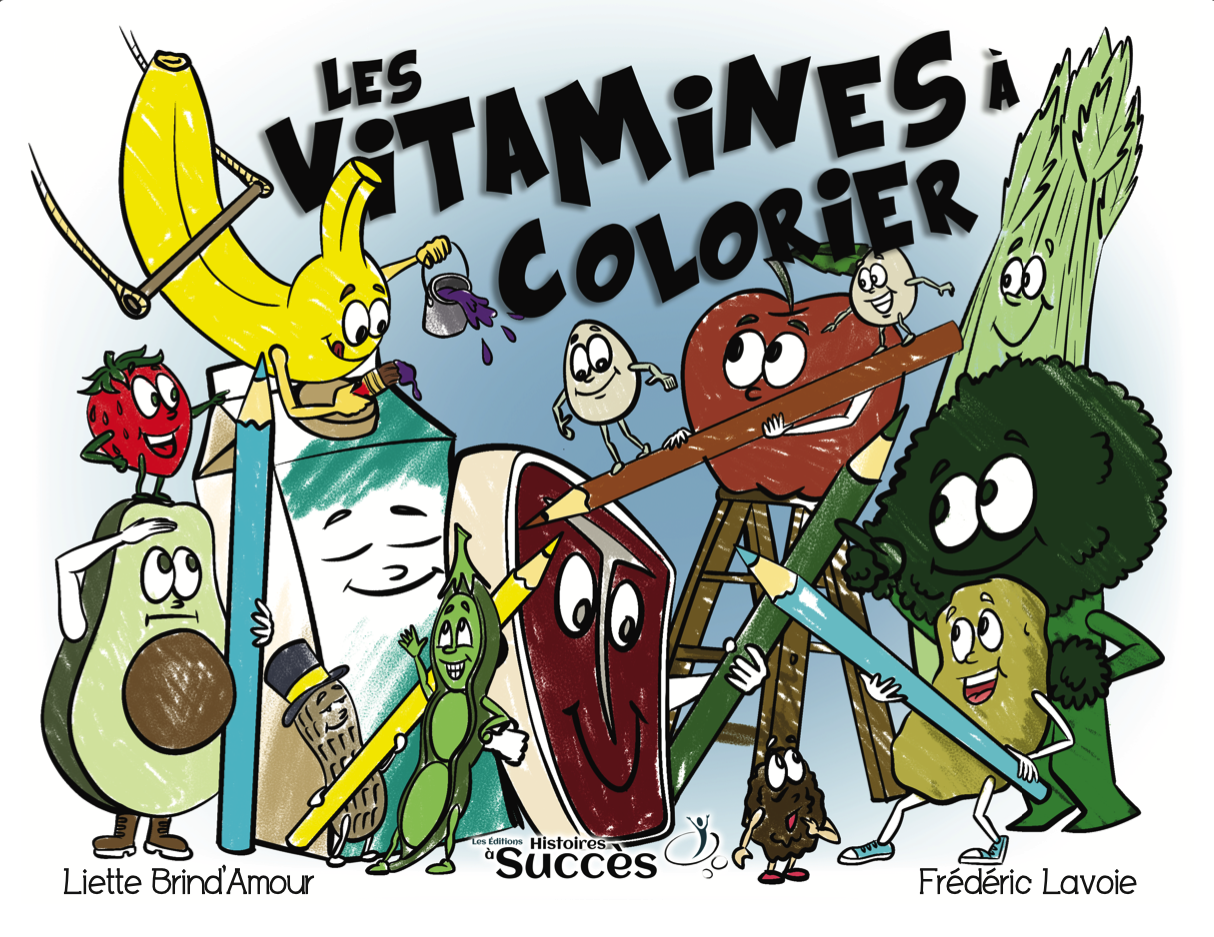 Les vitamines à colorier