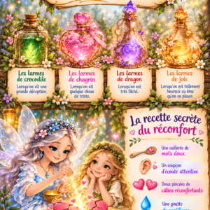 Le secret des coeurs brisés - Un support visuel pour parler de la peine et découvrir les gestes qui font du bien au cœur.
